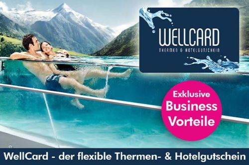 Schenke deinen Mitarbeitern, Kunden und Geschäftspartnern eine entspannende Auszeit - mit dem flexiblen Wellnessgutschein